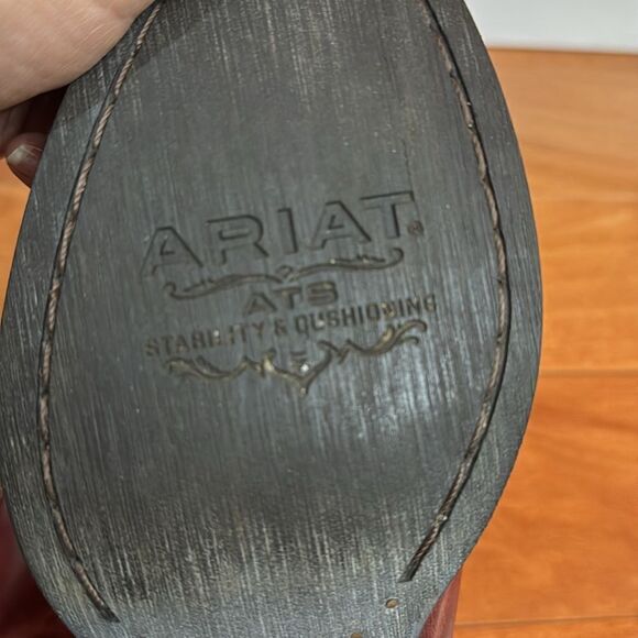 Ariat Billie Unbridled Red Leather Western Cowgirl Boots size 6.5 - Picture 8 of 12